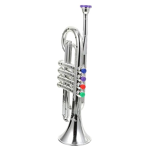 DIKACA Musik Instrumente Für Kleinkindspielzeug Krippenmobile Für Babys Saxophon-modellspielzeug Mädchen Klarinette Schlagzeug Für Trommel Silver Plastik von DIKACA