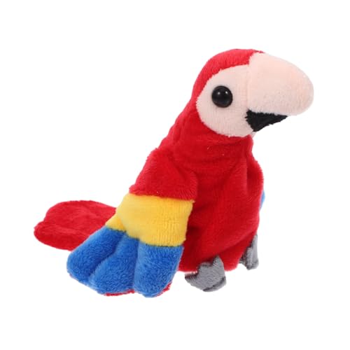 DIKACA Papageien-Fingerpuppe Papagei Plüsch Stofftier Handpuppe Taubenstofftier Tierpuppen Hand Vogelpuppe papagei Mini Puppen Fingertierpuppen Fingerpuppen Tiere PP Baumwolle von DIKACA