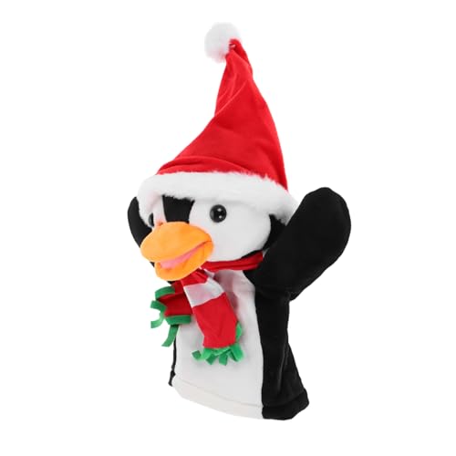 DIKACA Pinguin-handpuppe Weiche Pinguin-fingerpuppen Puppentiere Puppentheatertiere Süße Handpuppen Süße Plüschhandtiere Geschichtenerzählende Handpuppen Niedliche Fingerpuppen Stoff von DIKACA