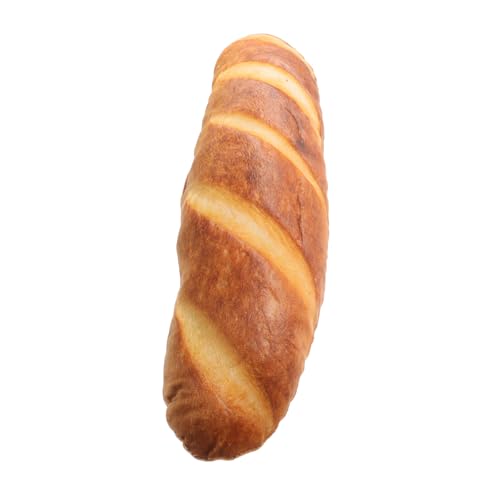 DIKACA Plüsch Brot Kissen Kreatives Lendenkissen Aus Baumwolle Butterbrot Design Weiches Dekokissen Für Kinderzimmer Und Wohnzimmer Kuschelkissen Für Gemütliche Atmosphäre von DIKACA