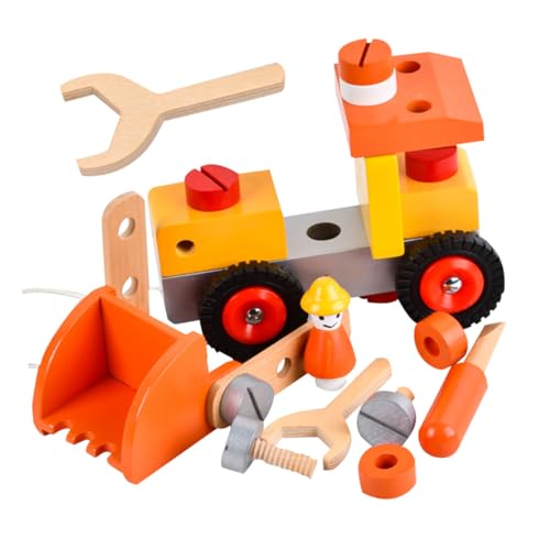 DIKACA Puzzle Bagger Fahrzeugmodell Mit Technischem Design Pädagogisches Gartenspielzeug Für Kreative Kleinkinder Ab 3 Jahren Fördert Motorik Und Fantasie von DIKACA