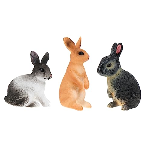 DIKACA Realistische Kaninchen Figuren Naturgetreue Hase Modell Dekoration Für Simulation Hase Statue Ornamente Und von DIKACA