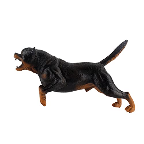 DIKACA Realistische Simulation Rottweiler Modell Für Kinder Robuste Statische Hund Spielzeug Desktop Decor von DIKACA