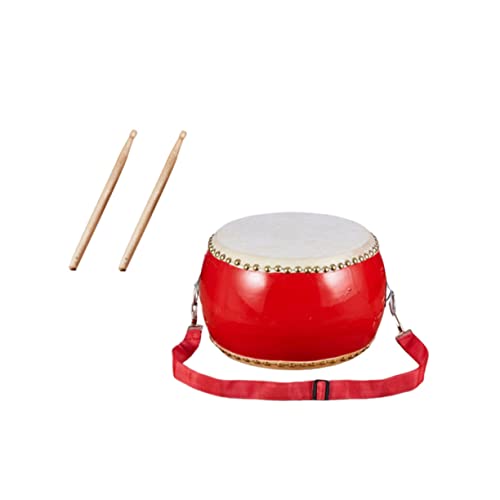 DIKACA Schlagzeug Aus Rindsleder 20cm Percussion Instrument Mit Schlägeln Und Trageriemen Für Ideal Für Musikalische Aufführungen Und Kreative Spiele von DIKACA