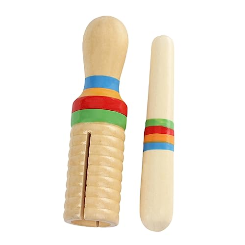 DIKACA Schlagzeug Percussion Set musikalische spielzeuge für Babies Holzspielzeug Schlaginstrumente Schallschlauch musikalisches Kinderspielzeug hölzern von DIKACA