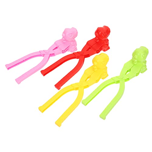 DIKACA Schneespielzeug Schneeballmacher Set Lustige Dinosaurier Formen Für Clamps Und Pink Perfektes Winterspielzeug Für Schneeballschlachten Und Schneeballclip von DIKACA