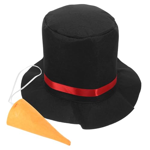 DIKACA Schneemann Cosplay mit Abnehmbarem Karotten Nasen Hut Wiederverwendbar Weihnachtliche Partydeko Warmes Winter Accessoire für Erwachsene DIKACA Schneemann Cosplay mit Abnehmbarem Karotten Nasen Hut Wiederverwendbar Weihnachtliche Partydeko Warmes Winter Accessoire für Erwachsene von DIKACA