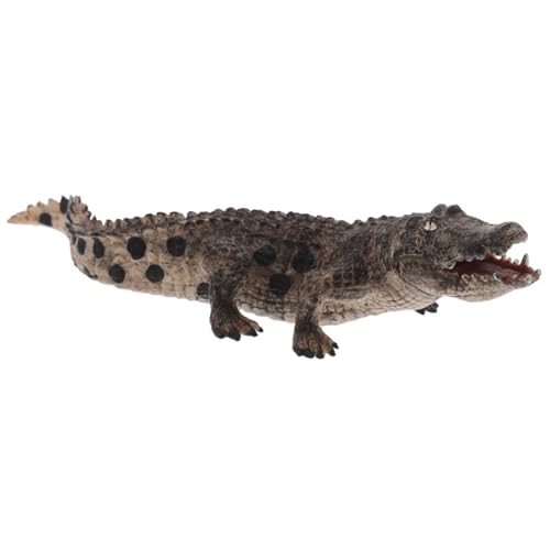 DIKACA Simuliertes Krokodil Kinderspielzeug Dschungel Kostüm Spielzeug Deinosuchus Alligatorfisch Strauß Figur Spielset Hand Alligator Spielzeug Für Tiere Echtes Alligator Gator von DIKACA