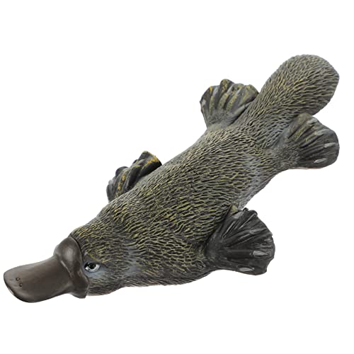 DIKACA Simuliertes Schnabeltier Wilde Tierfigur Statue Figur Tierstatue Tischplatte Dekorative Desktop-Figur Tiere Miniaturfigur Figuren Skulptur Spielzeuge Kind Kuchen Plastik Zubehör von DIKACA