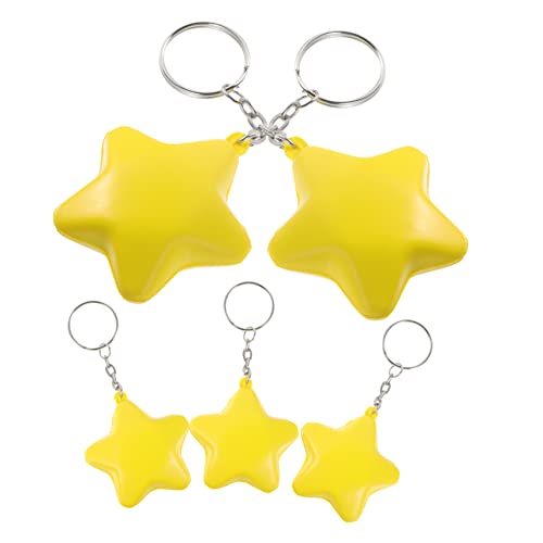 DIKACA Stressabbau Sternspielzeug Lustige Dekompressionsspielzeug Spielset Für Kinder Kinderspielzeug Star Stress Star Für Kinder Lustige Druckentlastungsspielzeug Balls with Key for School Reward von DIKACA