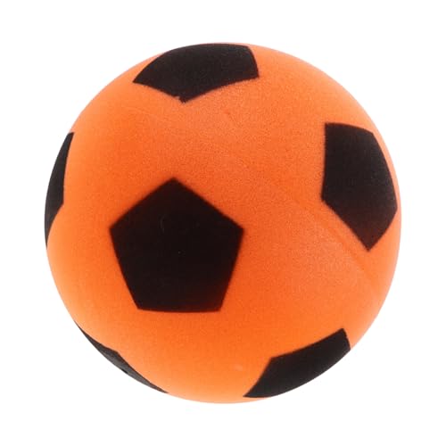 DIKACA Stiller Fußball Mini-fußball Jonglierball Für Fußball Fußballsachen Leises Indoor-fußballspielzeug Weicher Fußball Für Das Indoor-fußballspiel Für Yellow Pu-Schaum von DIKACA