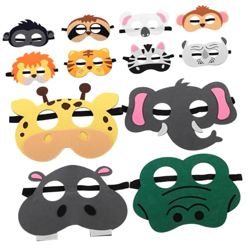 DIKACA Tierische Cosplay Masken Tiermaskendekoration Cartoon Maske für Kinder Themenmasken Halloween Cartoon Maske Entzückende Tiermaske Party Cosplay Maske Lustige Anzieh Cartoon von DIKACA