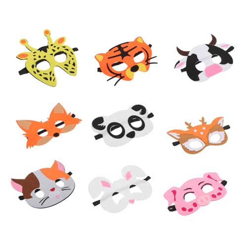 DIKACA Tiermasken Kinderpartymaske Stk Elefantenmasken Halloween Maskerade Maske Verkleidungsmasken Cosplay Tiermasken Cosplay Maske Halloween Tiermaske Tierkostüm Nutztiermasken von DIKACA