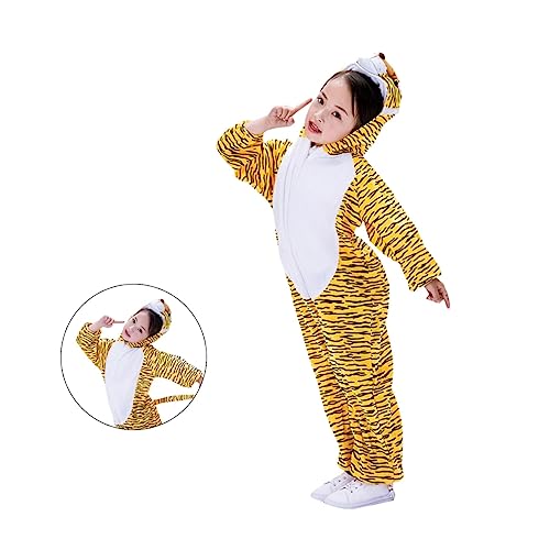 DIKACA Tiger Kostü Für Tierkostü Für Rollenspiele Fasching Und Karneval Cosplay Outfit Für Größe L Tierische Verkleidung Für Bühnenaufführungen Und Maskeraden von DIKACA