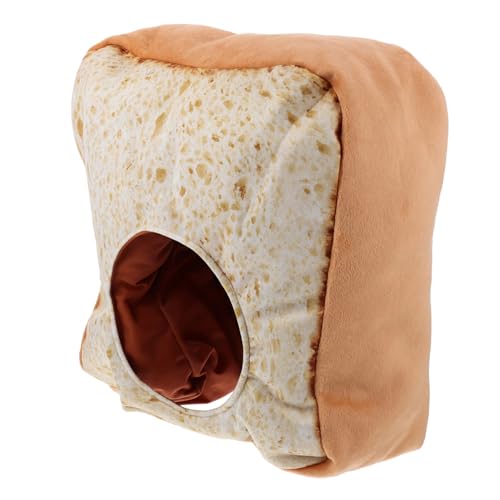 DIKACA üsch Toast Brot Hut Lustiger DIY Selfie Prop & Kostü Zubehör Für Partys Cosplay Und Verkleidungen Warm Und Bequem Ideal Für Erwachsene Und von DIKACA