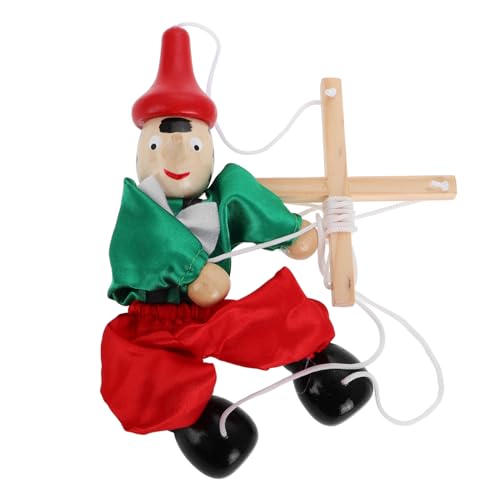 DIKACA Zeichenfolge Marionette Puppen kinderpuppe kinderknallzeug - Puppenbühne Children Toys Zubehör für Puppenspiele lustiges Puppenhandwerk Puppen für 8-10 Holz von DIKACA