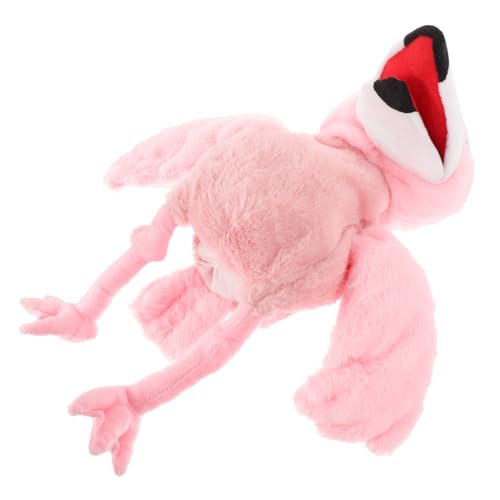 DIKACA üsch Flamingo Handpuppe Interaktive Vogel Handpuppe Für Cartoon Vogel Niedlicher üschiger Handpuppenfreund Für Kreatives Geschichtenerzählen von DIKACA