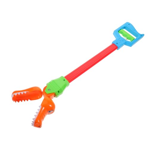 Mechanischer Dinosaurier-tonabnehmerclip Kinderspielzeug Greifen Handspielzeug Zangen Dinosaurier-Clip- Picker- Greifspielzeug Plastik Orange DIKACA von DIKACA