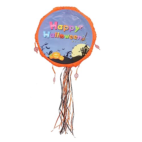 Piinata Halloween Outdoor-spielzeug Halloween-piñata-spielzeug Halloween-partydekoration Ornament Für Kinder Jack o Lantern Piñata Requisiten Gruselige Pull-piñata Papier Blue DIKACA von DIKACA