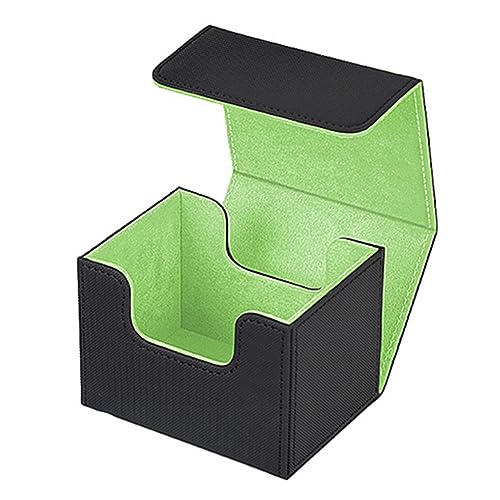 DINESA 1 Stück Sammelkarten-Deck-Box, Karten-Organizer, Schutzbehälter für Mehr Als 100 Karten, Grün von DINESA