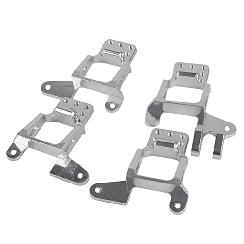 DINESA 4 x Aluminium-Stoßdämpfer-Halterung für 1/10 RC Crawler -4 TRX4 universal, silberfarben von DINESA