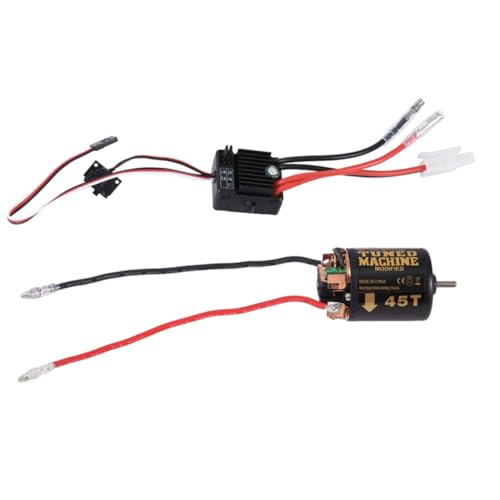 DINESA Gebürsteter Motor 540 45T mit 1060 ESC, gebürstet, 60 A, 2-3S LiPo, wasserdicht, für RC-Auto 1/10 von DINESA