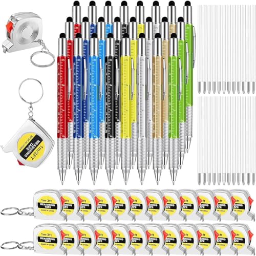 DINESA Multifunktionales Stift-Geschenkset mit metallischem Band, 6-in-1-Praktisches Kugelschreiber, geeignet für Geburtstagsgeschenke für Männer, 24 Stück von DINESA