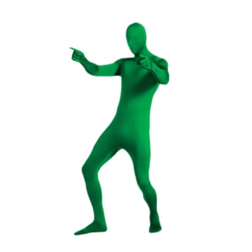 DINNIWIKL Full Bodysuit Unisex Spandex Stretch Adult Costume Disappearing Man Body Suit Open Face Costume Halloween Bodysuit, Catsuit Ganzkörperanzug Cosplay Ganzkörper-Overall von DINNIWIKL