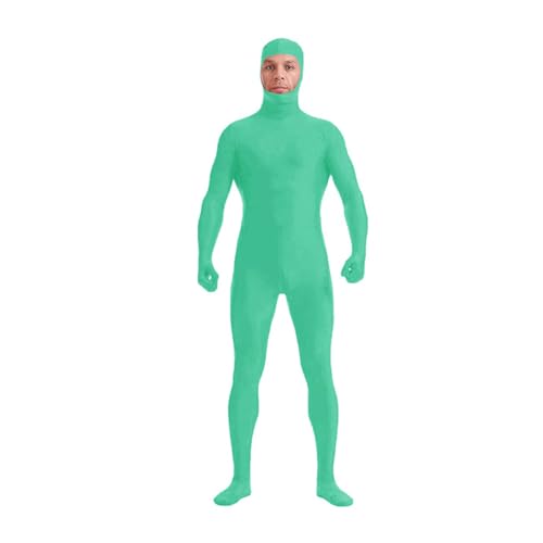 DINNIWIKL Full Bodysuit Unisex Spandex Stretch Adult Costume Disappearing Man Body Suit Open Face Costume Halloween Bodysuit, Catsuit Ganzkörperanzug Cosplay Ganzkörper-Overall von DINNIWIKL