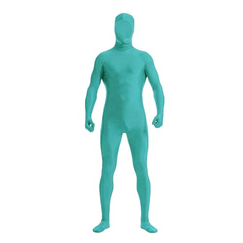 DINNIWIKL Full Bodysuit Unisex Spandex Stretch Adult Costume Disappearing Man Body Suit Open Face Costume Halloween Bodysuit, Catsuit Ganzkörperanzug Cosplay Ganzkörper-Overall von DINNIWIKL