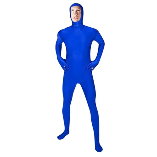 DINNIWIKL Full Bodysuit Unisex Spandex Stretch Adult Costume Disappearing Man Body Suit Open Face Costume Halloween Bodysuit, Catsuit Ganzkörperanzug Cosplay Ganzkörper-Overall von DINNIWIKL