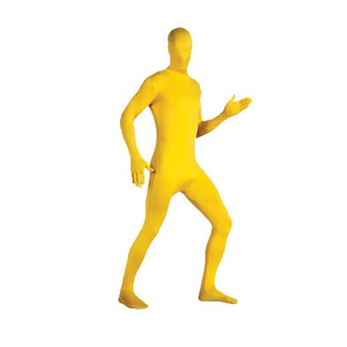 DINNIWIKL Full Bodysuit Unisex Spandex Stretch Adult Costume Disappearing Man Body Suit Open Face Costume Halloween Bodysuit, Catsuit Ganzkörperanzug Cosplay Ganzkörper-Overall von DINNIWIKL