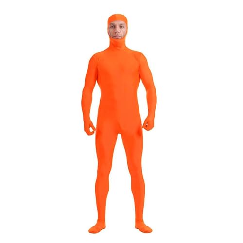 DINNIWIKL Full Bodysuit Unisex Spandex Stretch Adult Costume Disappearing Man Body Suit Open Face Costume Halloween Bodysuit, Catsuit Ganzkörperanzug Cosplay Ganzkörper-Overall von DINNIWIKL