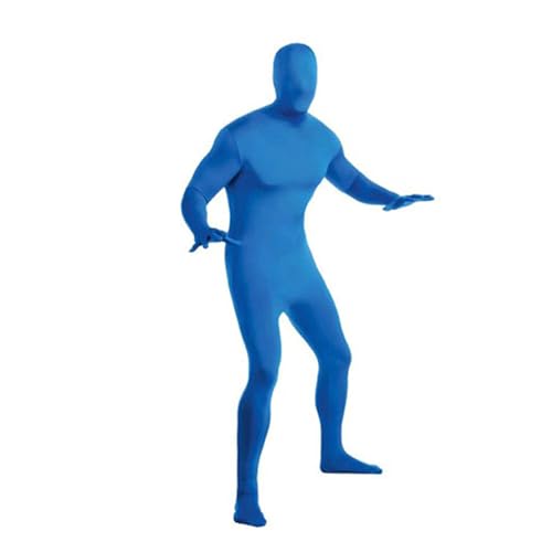 DINNIWIKL Full Bodysuit Unisex Spandex Stretch Adult Costume Disappearing Man Body Suit Open Face Costume Halloween Bodysuit, Catsuit Ganzkörperanzug Cosplay Ganzkörper-Overall von DINNIWIKL