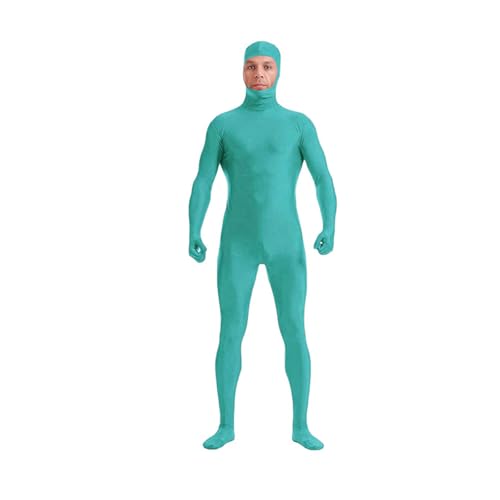 DINNIWIKL Full Bodysuit Unisex Spandex Stretch Adult Costume Disappearing Man Body Suit Open Face Costume Halloween Bodysuit, Catsuit Ganzkörperanzug Cosplay Ganzkörper-Overall von DINNIWIKL