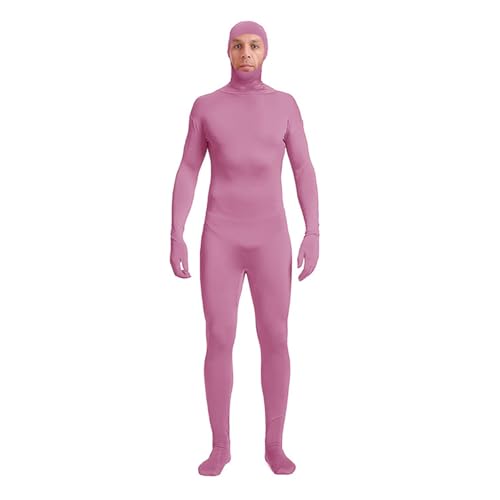 DINNIWIKL Full Bodysuit Unisex Spandex Stretch Adult Costume Disappearing Man Body Suit Open Face Costume Halloween Bodysuit, Catsuit Ganzkörperanzug Cosplay Ganzkörper-Overall von DINNIWIKL