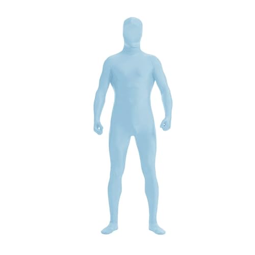 DINNIWIKL Full Bodysuit Unisex Spandex Stretch Adult Costume Disappearing Man Body Suit Open Face Costume Halloween Bodysuit, Catsuit Ganzkörperanzug Cosplay Ganzkörper-Overall von DINNIWIKL