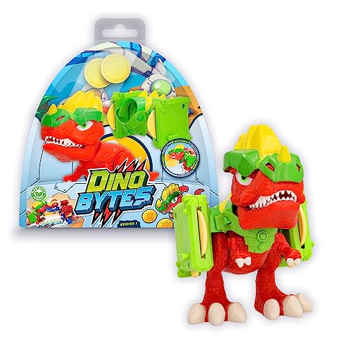 DINOBYTES Disc – Actionfigur Dinosaurier mit Helm und Kampffunktionen – Spielzeug Geschenk für Jungen und Mädchen ab 3 Jahren von DINOBYTES