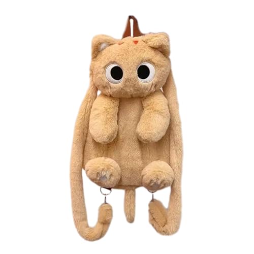 DINSOAVR Cartoon Plüsch Umhängetasche 3D Katze Rucksack Mit Verstellbaren Riemen Schöne Kleine Größe Rucksack Schulter Tasche Kind Geschenk von DINSOAVR