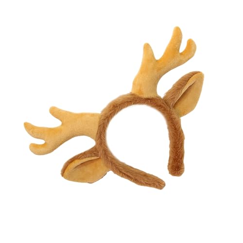 DINSOAVR Kopfschmuck, festlicher Rentier-Kopfschmuck mit Ohren, Hirsch, Haarband für Kinder, Weihnachtsfeier, Kopfschmuck, Neuheit Dekoration von DINSOAVR