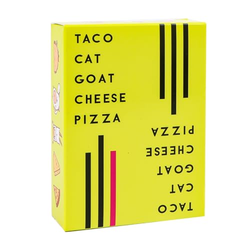 DINSONG Taco Katze Ziege Käse Pizza, kartenspiel, Taco Katze Käse Ziege Pizza, Kartenspiel für 2-8 Spieler ab 8+ Jahren, 10 Min Kartenspiele, 2-8 Spieler, Partyspiel (D) von DINSONG