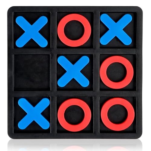 DINSONG Tic Tac Toe, Tic Tac Toe Extreme, Tragbares Brett Reisespiel Strategie und Denkspiel, Familienspiel Familienbrett für Erwachsene, Denkspiel Geeignet für Partys und Feiern von DINSONG