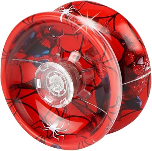 Marvel Spider-Man Alloy Yoyo-Spider-Man Yoyo Professional Aluminium Metall Yoyo Tips Yoyo Sensitive Yoyo Geeignet für Kinder und Anfänger sowie jeden Jo-Jo-Enthusiasten von DIOTTI