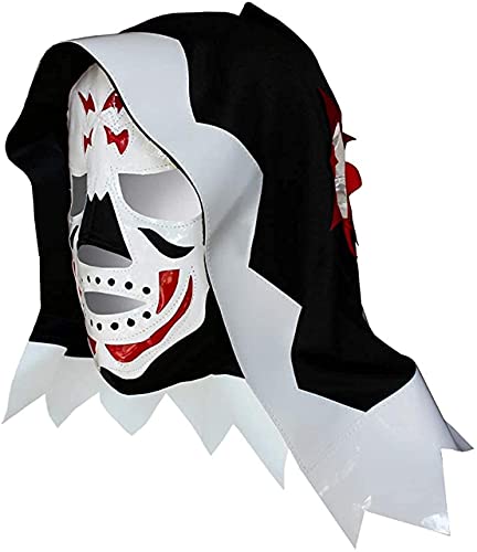 La Parka Lucha Libre Luchador Wrestlingmaske (Pro – Fit), Kostüm für Erwachsene, Schwarz, Weiß von DIS