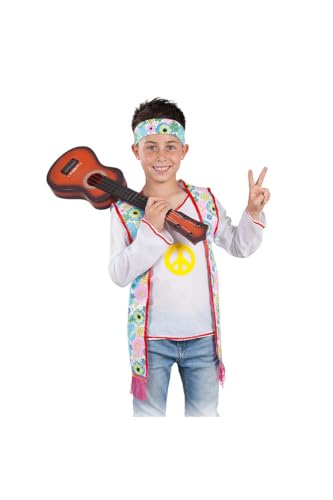 DISBACANAL Kinder Hippie Weste mit Kinder Haarband - 10 Jahre von DISBACANAL