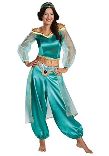 DISGUISE Aladdin Animated Women's Jasmine Prestige Fancy Dress Costume X-Small von DISGUISE