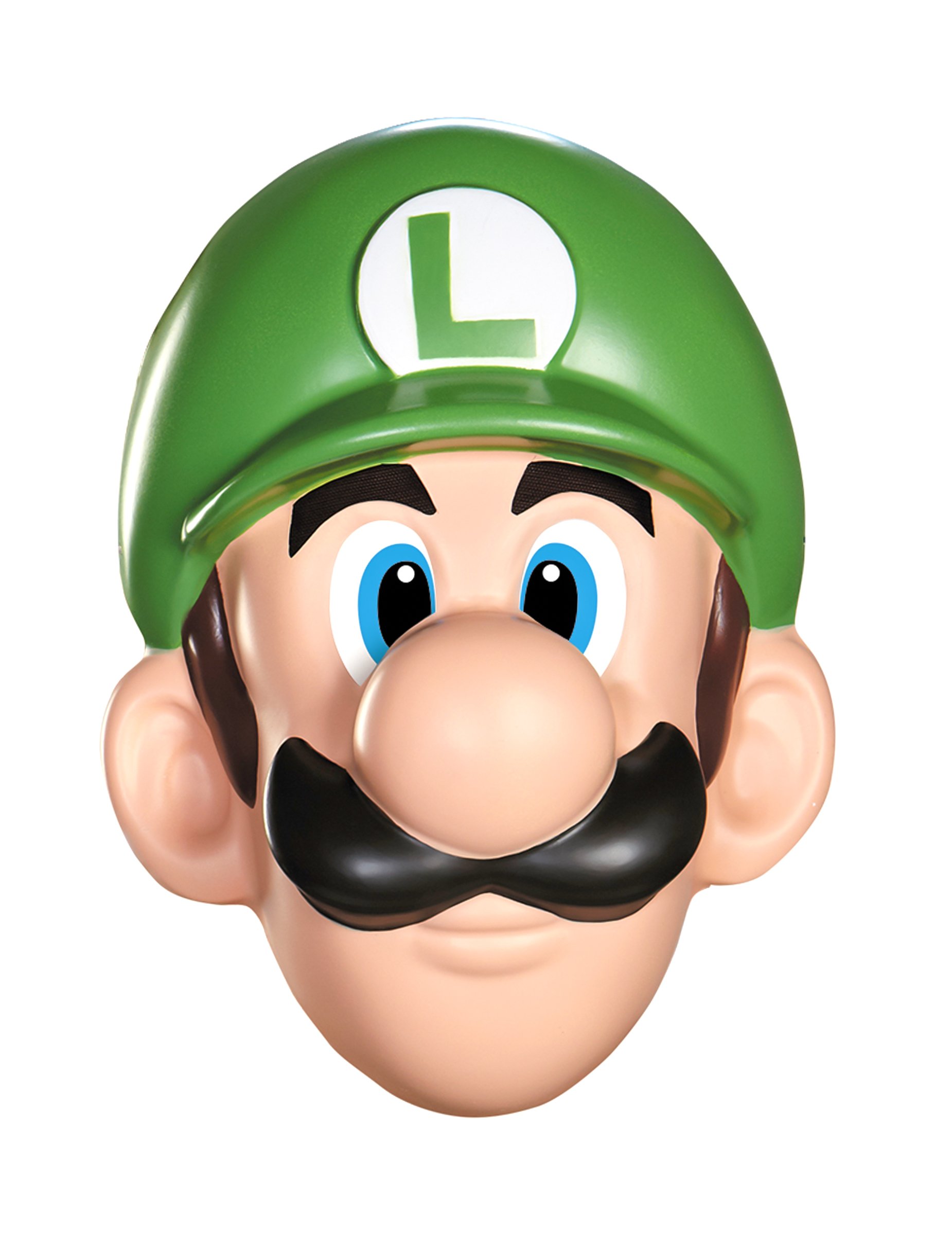 Super Mario Luigi Videospiel Maske Lizenzware grün-haut von KARNEVAL-MEGASTORE