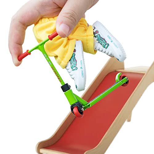 DISPRA Fingerroller, Spielzeug mit zwei Rädern aus Legierung, langlebige Rollbretter, Fingerroller mit Hosen und Schuhen, Fingerspielzeug für Schlafzimmer, Schaufenster von DISPRA