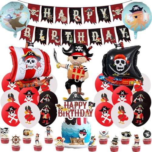 Partygeschirr Kindergeburtstag 20 Gäste,Geburtstagsdeko 57 Pcs,Geburtstag Geschirr,Luftballon Geburtstag,Banner,Teller,Tischdecke,Serviette,Cake Topper,Junge Mädchen für Geburtstagsparty Dekoration von DIUKES