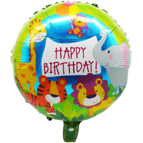 DIWULI Happy Birthday Ballon Tiere – Dschungel Kinder Deko DIWULI Happy Birthday Ballon Tiere – Dschungel Kinder Deko von DIWULI